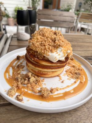 Vegetarian Apple pancake   at Poranki in Krakow