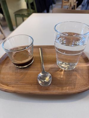 Espresso, not mine but I drank it   at Poranki in Krakow