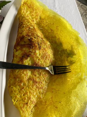 Fork for scale, as big as your head. at Magnolia Veggie Restaurant in Phnom Penh