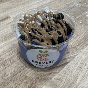 Blue Sky Açaí Bowl. My son ordered without granola    at Harvest Juice Co in Show Low