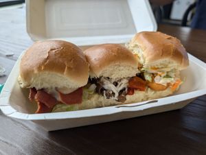 Variety of sliders at Bloom Kitchen & Co in Oxford