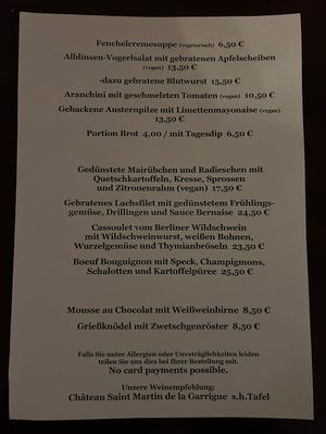   at Restaurant Treptower Klause in Berlin