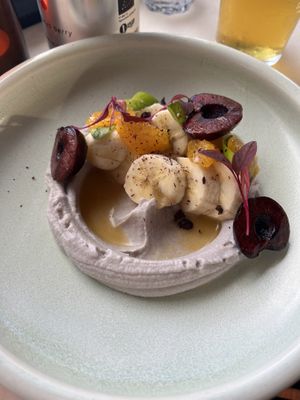 Banana dessert   at Javá in Lisbon