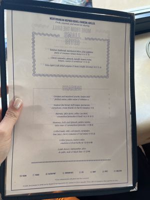 Menu   at Javá in Lisbon