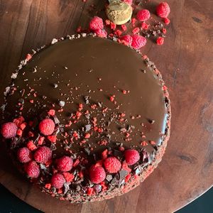 Chocolate Raspberry Cheesecake in Las Vegas at From Scratch by James in Henderson