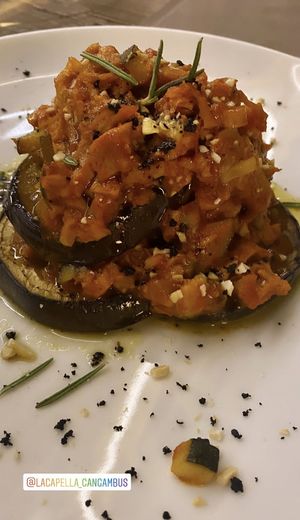 Musaka at La Capella in Sabadell