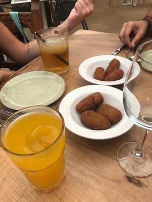 Croquetas at La Capella in Sabadell