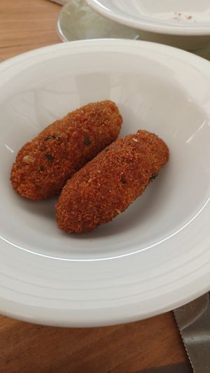 Croquetas de seitán at La Capella in Sabadell