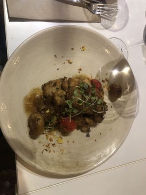 Heura al ajillo  at La Capella in Sabadell