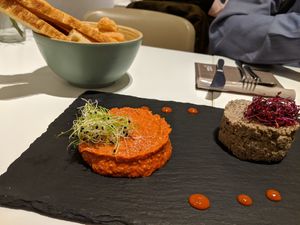 Vegan paté at La Capella in Sabadell