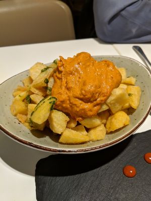 Patatas bravas at La Capella in Sabadell