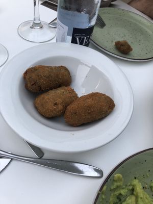 Croquetas de ceps  at La Capella in Sabadell