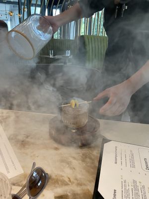 Smoked cocktail   at Tamasha  in Raleigh