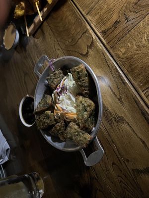 Crispy chive dumplings   at Grandmas Philly in Philadelphia