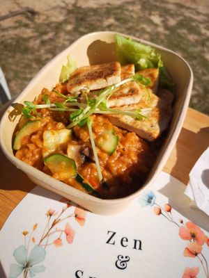 Kimchi Risotto with Tofu at Zen & Sprouts in Erskine