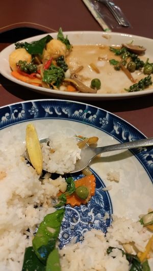 Tofu with chillies, forgot to take a photo when it arrived as I was starving... at Honey House Thai Cuisine in Bangkok