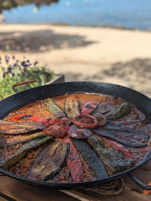 Paella at The Beach Ibiza in Ibiza