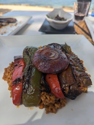 Paella after assembly at The Beach Ibiza in Ibiza