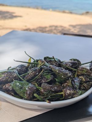 Padron peppers at The Beach Ibiza in Ibiza