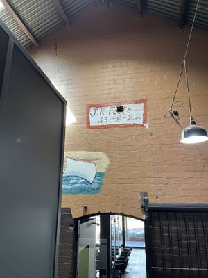 More of the interior, it is the old flour mill  at The Mill Coffee Shop in Ipswich