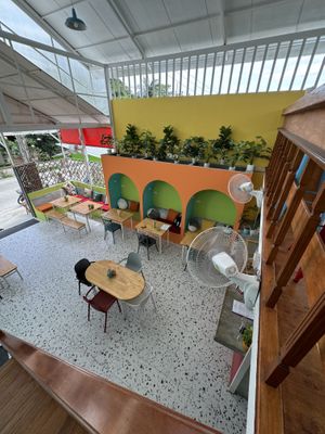 Down stairs area  at Summer Cafe in Koh Tao