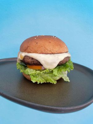 Burger  at Summer Cafe in Koh Tao