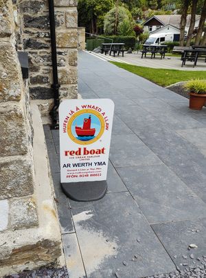 Red Boat do made a vegan ice-cream but not sure it's sold here at Twr Marcwis Anglesey Column in Llanfairpwllgwyngyll