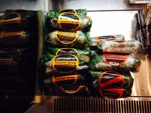 Collard wraps at Kure Superfoods in Portland