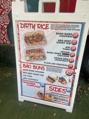 Menu with prices  at Shiso Crispy in St Petersburg