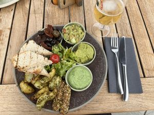 Vegan sharer platter (summer ‘25 menu)  at The Ashford Arms in Bakewell