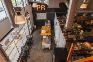 Overhead view of the Lab at Pixie Retreat - SE 3rd in Portland
