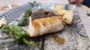 Bacalao a la Donostiarra at La Colegiata Food and Drinks in Leon