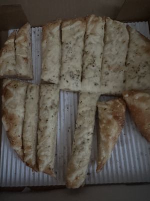 Cheese bread… yum.  at Pie Sci Pizza - Oak Park in Oak Park