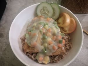Crispy Tofu Bowl at Grains Plant-based Cafe in Puerto Princesa