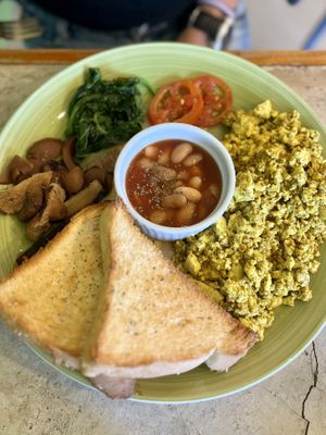 Big breakfast   at Grains Plant-based Cafe in Puerto Princesa