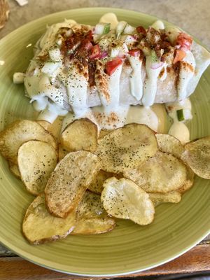 Breakfast burritoos  at Grains Plant-based Cafe in Puerto Princesa