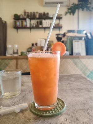 Immune booster juice at Grains Plant-based Cafe in Puerto Princesa