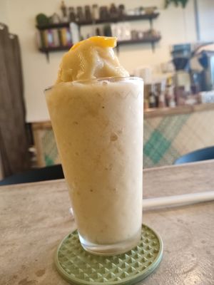 Mango magic smoothie at Grains Plant-based Cafe in Puerto Princesa