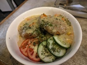 Tofu a la King at Grains Plant-based Cafe in Puerto Princesa