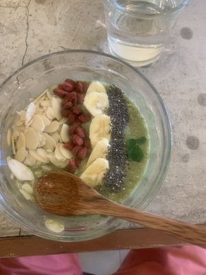 Mean Green Bowl-peanut butter   at Grains Plant-based Cafe in Puerto Princesa