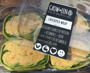 Chickpea Wrap $6.99 at Juice Crafters in West Los Angeles