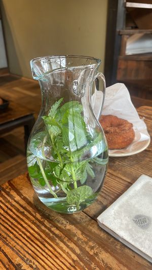 she went and literally picked the herbs from her garden  at Soma - 杣 in Uji