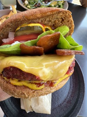 Bacon cheese burger   at Roam Artisan Burgers in Lafayette