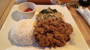 Jackfruit with mixed spices (ginger, lemongrass, chili...) at Warung Agung Amed in Abang