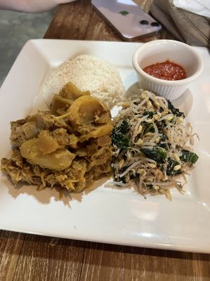 Jackfruit Rendang  at Warung Agung Amed in Abang