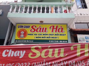 Outside sign at Sau Ha in Ho Chi Minh City
