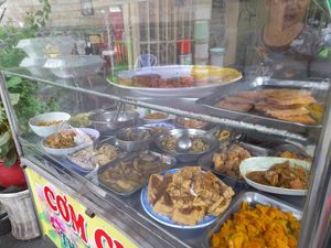 Choose from the buffet style trays at Sau Ha in Ho Chi Minh City
