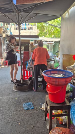 Serving counter at Sau Ha in Ho Chi Minh City