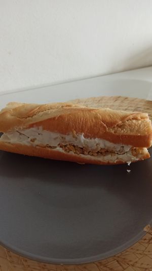 Baguettozzo con melanzane fritte e maionese al limone at Zero Personal Chef in Pianezza