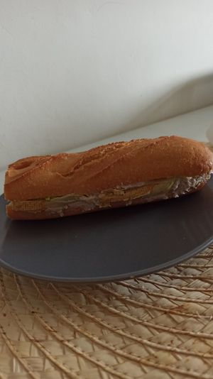 Baguettozzo con tofu e maionese alle cipolle at Zero Personal Chef in Pianezza